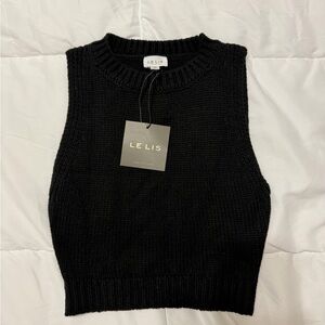 Le Lis Charcoal Knit Top